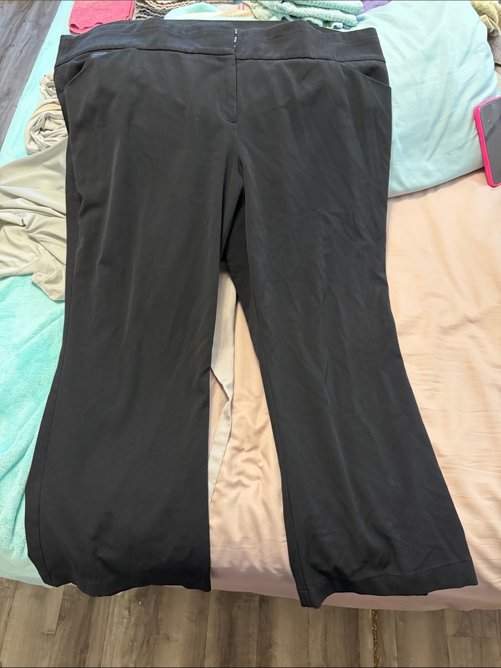 Maurices Women’s Plus Size Black Stretch Boot Flare Pants